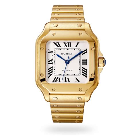 cartier santos 100 2018 yellow gold|cartier watches santos 100 price.